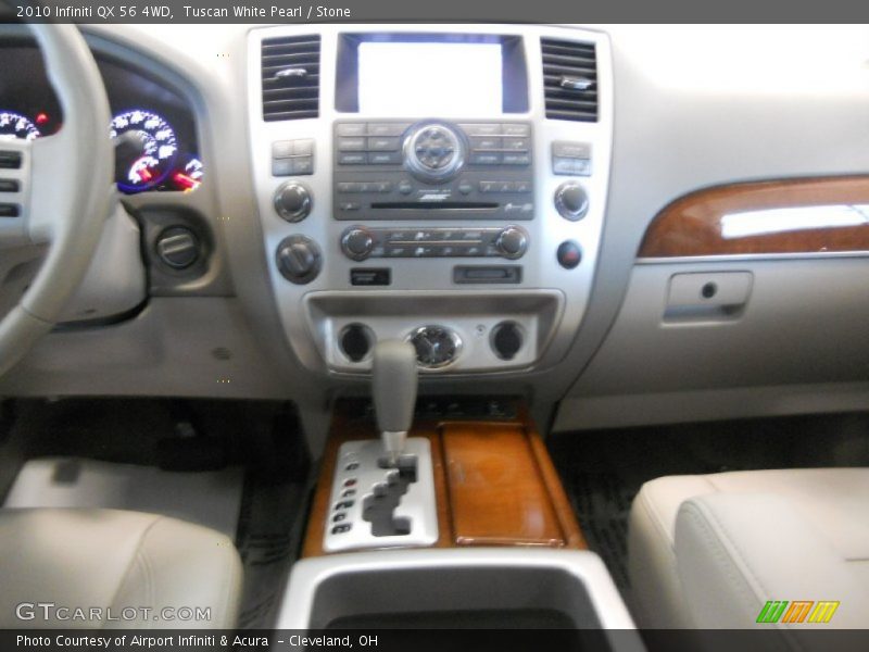Tuscan White Pearl / Stone 2010 Infiniti QX 56 4WD