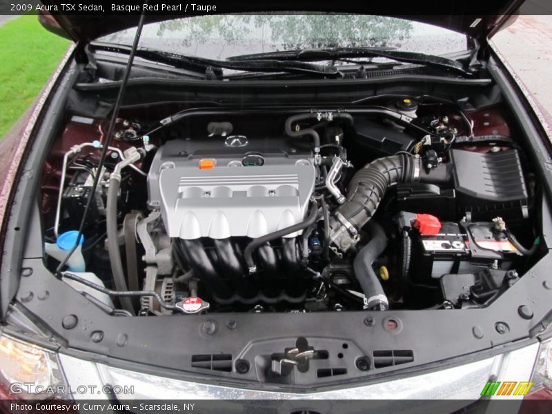 Basque Red Pearl / Taupe 2009 Acura TSX Sedan
