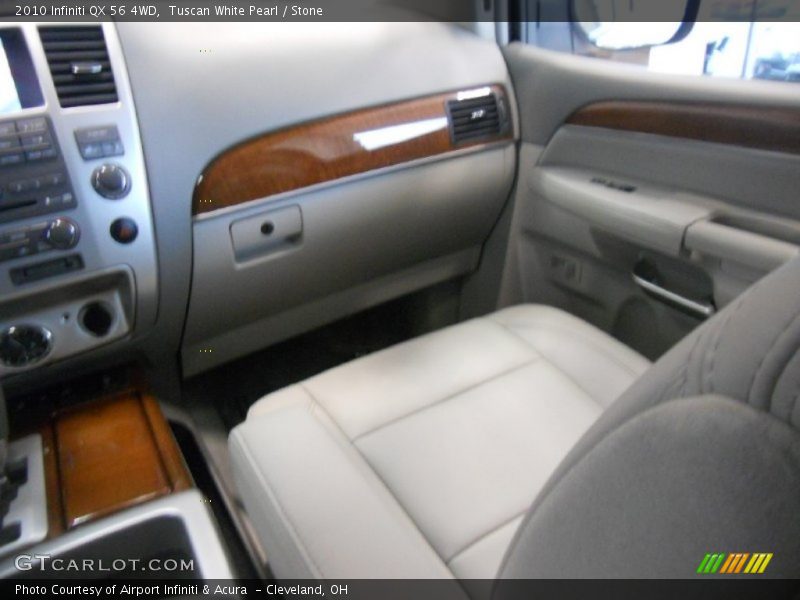 Tuscan White Pearl / Stone 2010 Infiniti QX 56 4WD