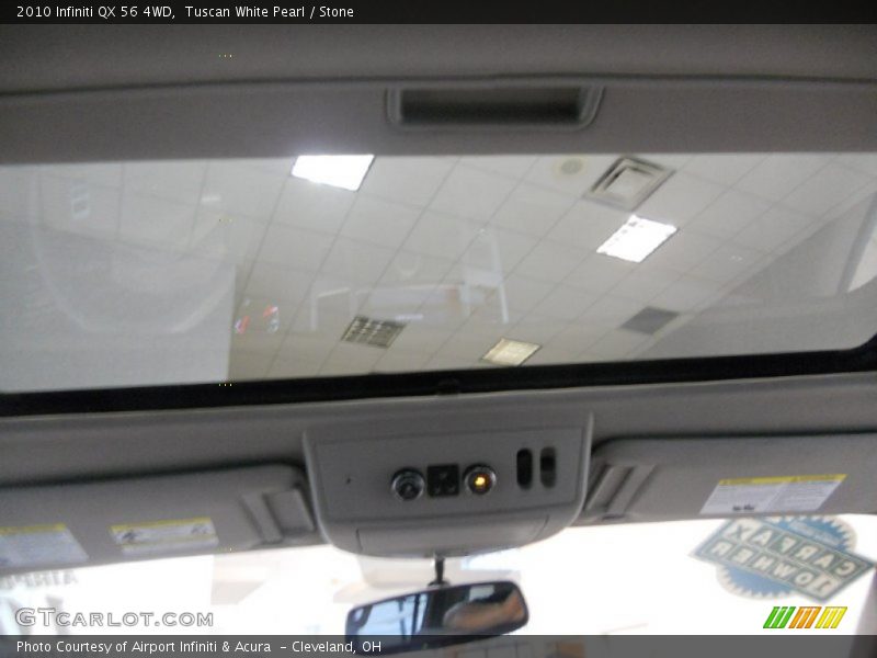 Tuscan White Pearl / Stone 2010 Infiniti QX 56 4WD