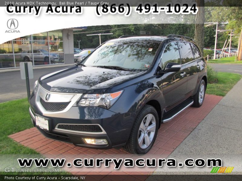 Bali Blue Pearl / Taupe Gray 2010 Acura MDX Technology
