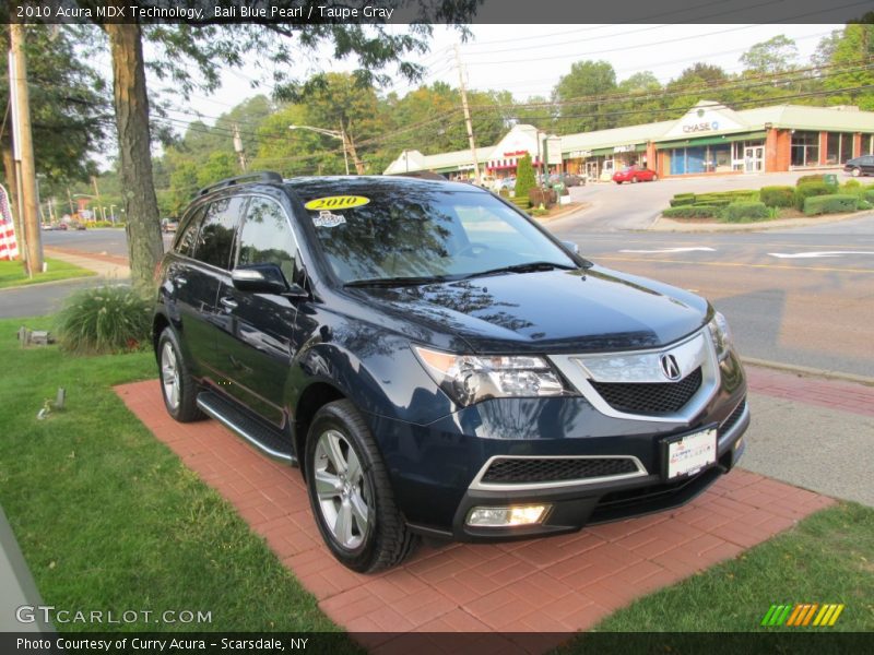 Bali Blue Pearl / Taupe Gray 2010 Acura MDX Technology