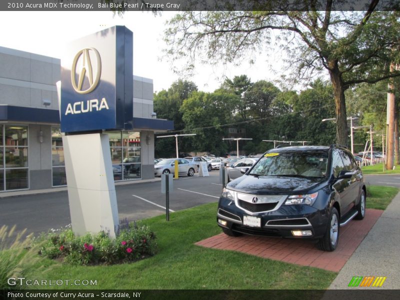 Bali Blue Pearl / Taupe Gray 2010 Acura MDX Technology