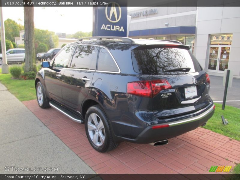 Bali Blue Pearl / Taupe Gray 2010 Acura MDX Technology