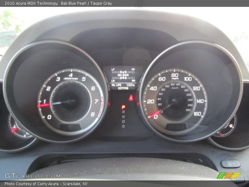 Bali Blue Pearl / Taupe Gray 2010 Acura MDX Technology