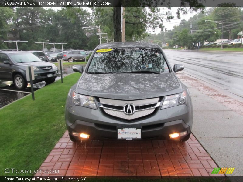 Sterling Gray Metallic / Ebony 2008 Acura MDX Technology