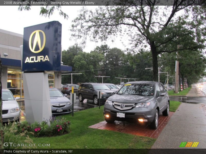 Sterling Gray Metallic / Ebony 2008 Acura MDX Technology