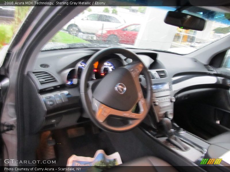 Sterling Gray Metallic / Ebony 2008 Acura MDX Technology