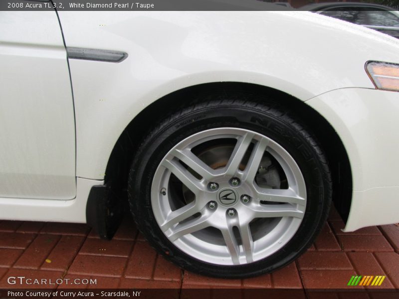 White Diamond Pearl / Taupe 2008 Acura TL 3.2