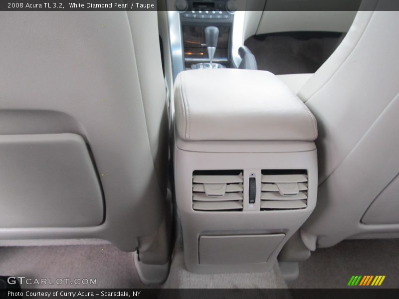 White Diamond Pearl / Taupe 2008 Acura TL 3.2