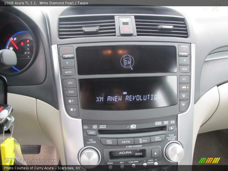 White Diamond Pearl / Taupe 2008 Acura TL 3.2