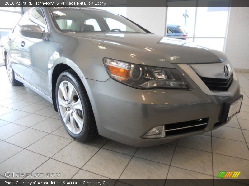 Silver Jade Metallic / Ebony 2010 Acura RL Technology