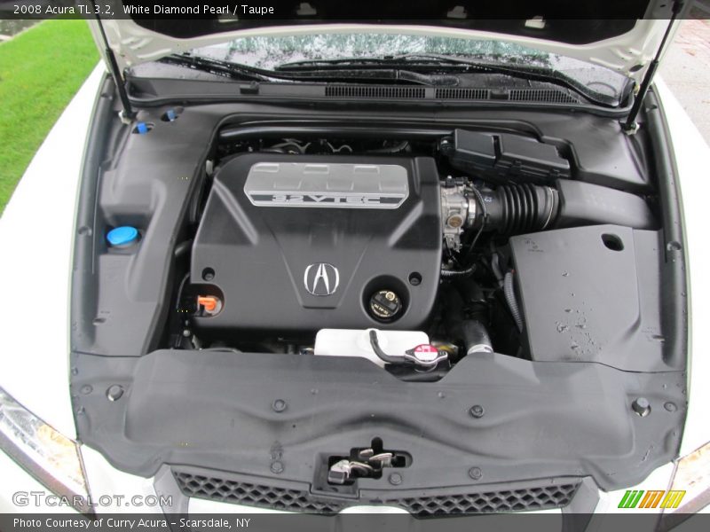 White Diamond Pearl / Taupe 2008 Acura TL 3.2