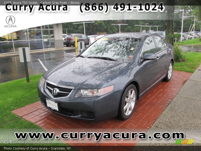 Carbon Gray Pearl / Ebony 2005 Acura TSX Sedan