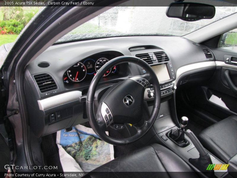 Ebony Interior - 2005 TSX Sedan 