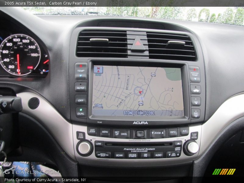 Carbon Gray Pearl / Ebony 2005 Acura TSX Sedan