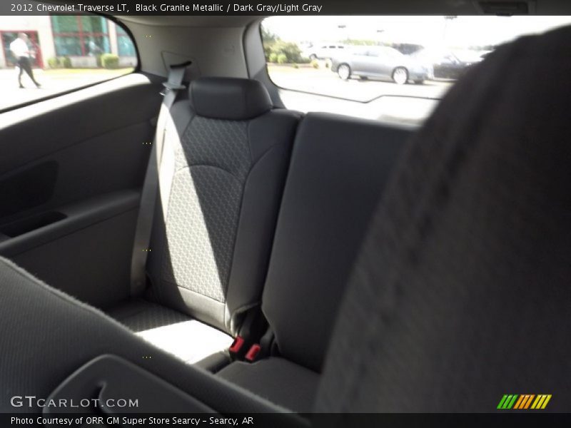 Black Granite Metallic / Dark Gray/Light Gray 2012 Chevrolet Traverse LT