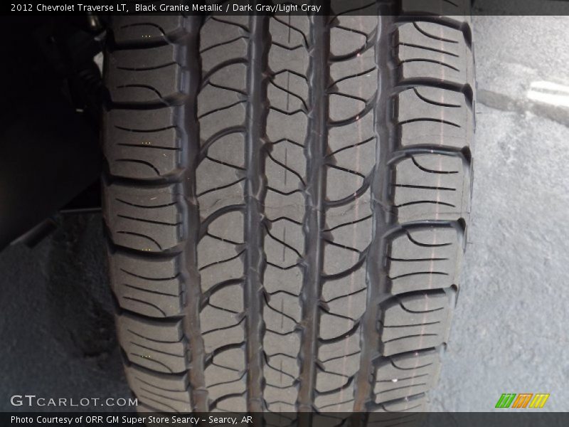 Black Granite Metallic / Dark Gray/Light Gray 2012 Chevrolet Traverse LT