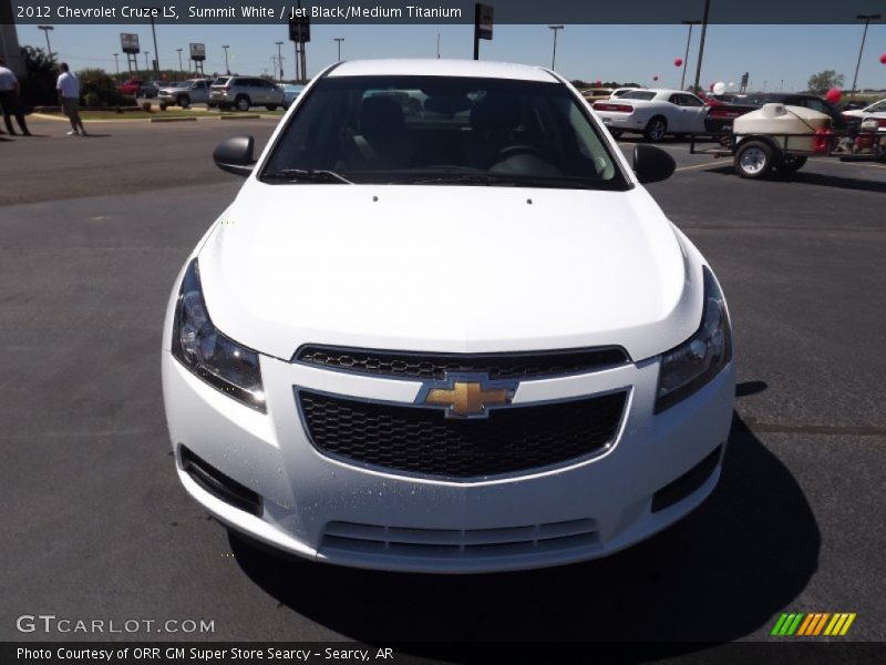 Summit White / Jet Black/Medium Titanium 2012 Chevrolet Cruze LS
