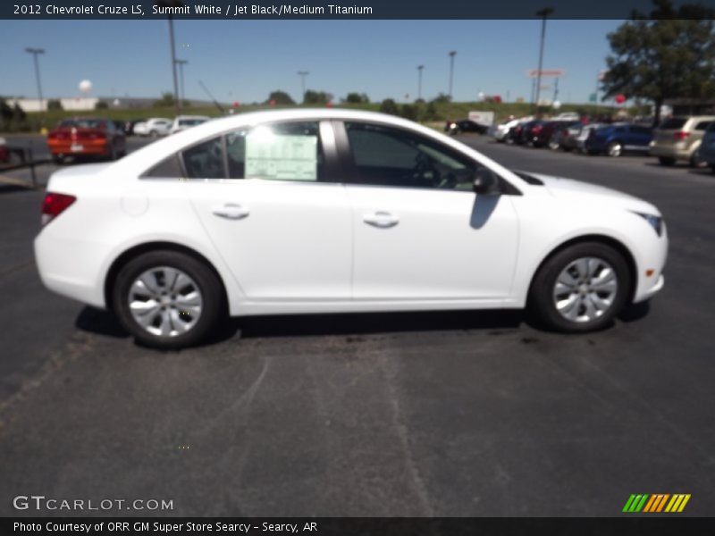 Summit White / Jet Black/Medium Titanium 2012 Chevrolet Cruze LS