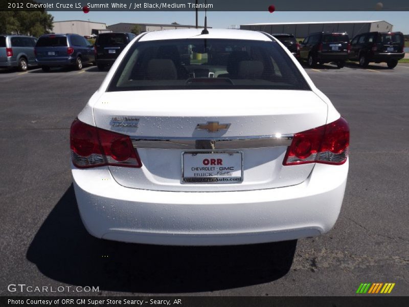 Summit White / Jet Black/Medium Titanium 2012 Chevrolet Cruze LS