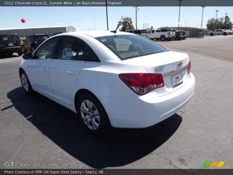 Summit White / Jet Black/Medium Titanium 2012 Chevrolet Cruze LS