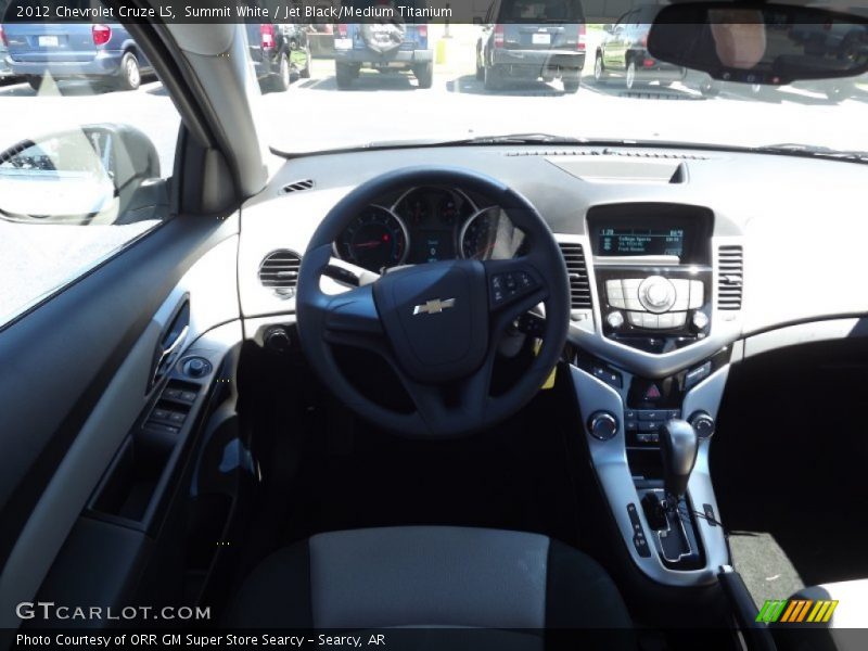 Summit White / Jet Black/Medium Titanium 2012 Chevrolet Cruze LS