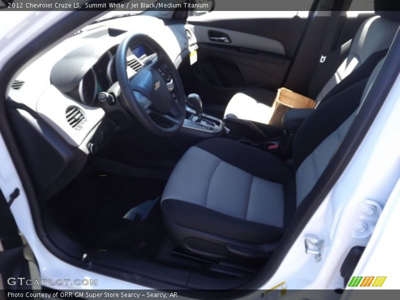 Summit White / Jet Black/Medium Titanium 2012 Chevrolet Cruze LS