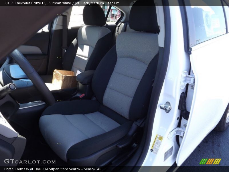 Summit White / Jet Black/Medium Titanium 2012 Chevrolet Cruze LS
