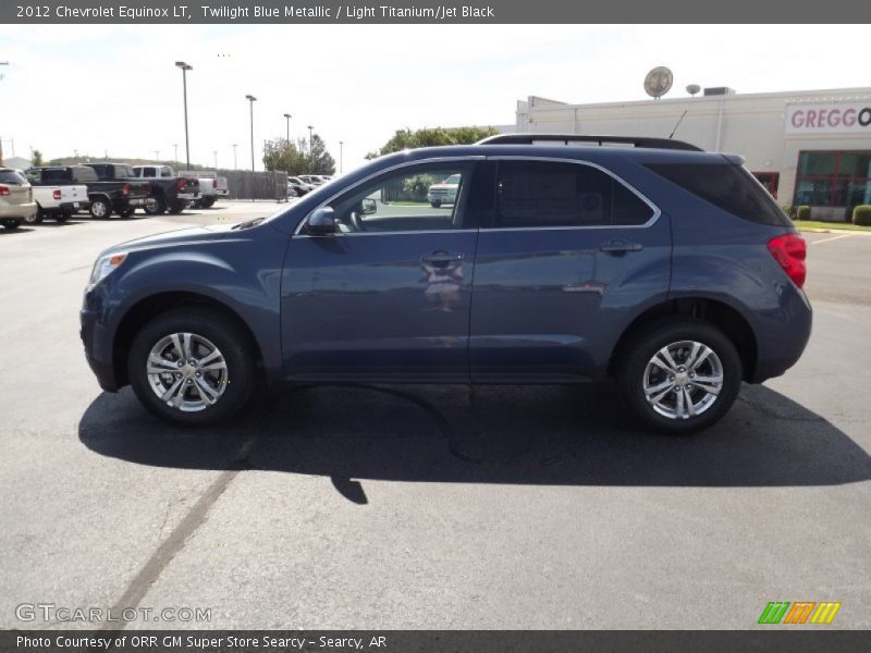 Twilight Blue Metallic / Light Titanium/Jet Black 2012 Chevrolet Equinox LT