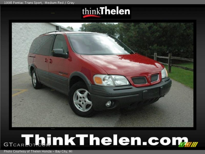 Medium Red / Gray 1998 Pontiac Trans Sport