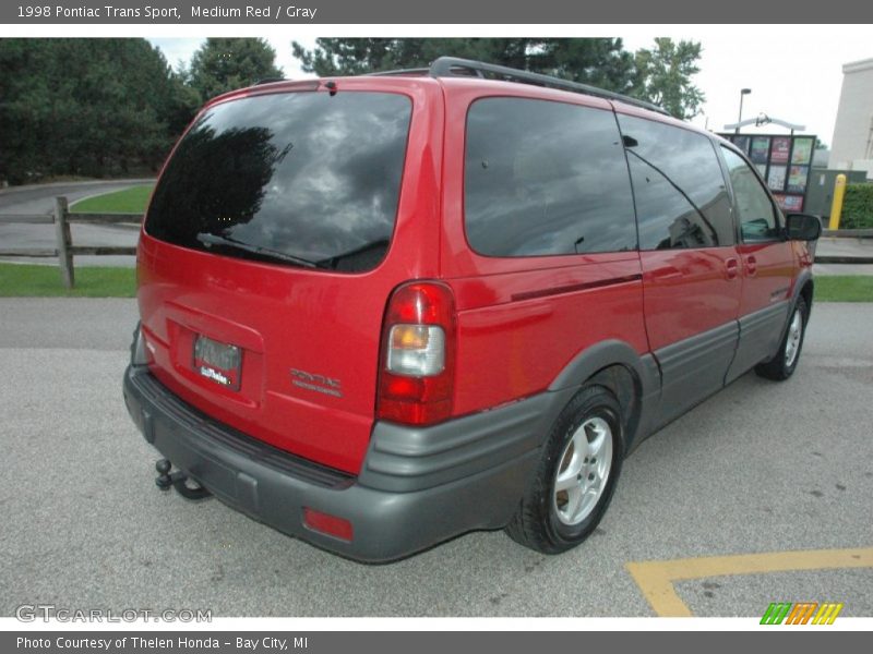 Medium Red / Gray 1998 Pontiac Trans Sport