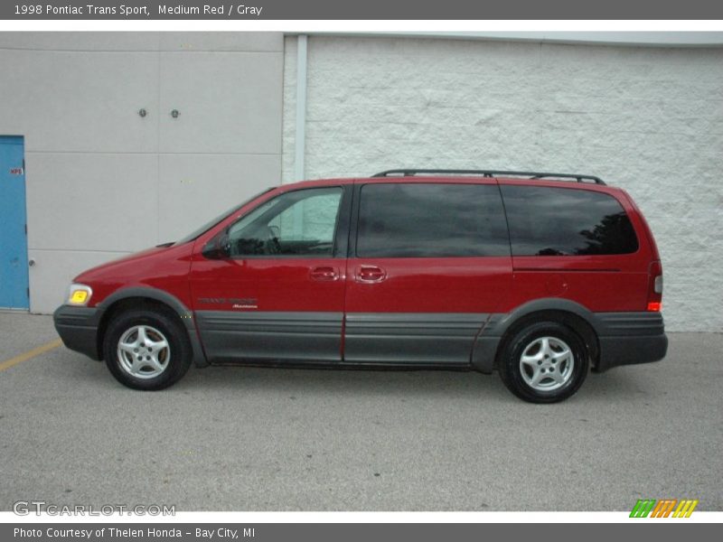 Medium Red / Gray 1998 Pontiac Trans Sport