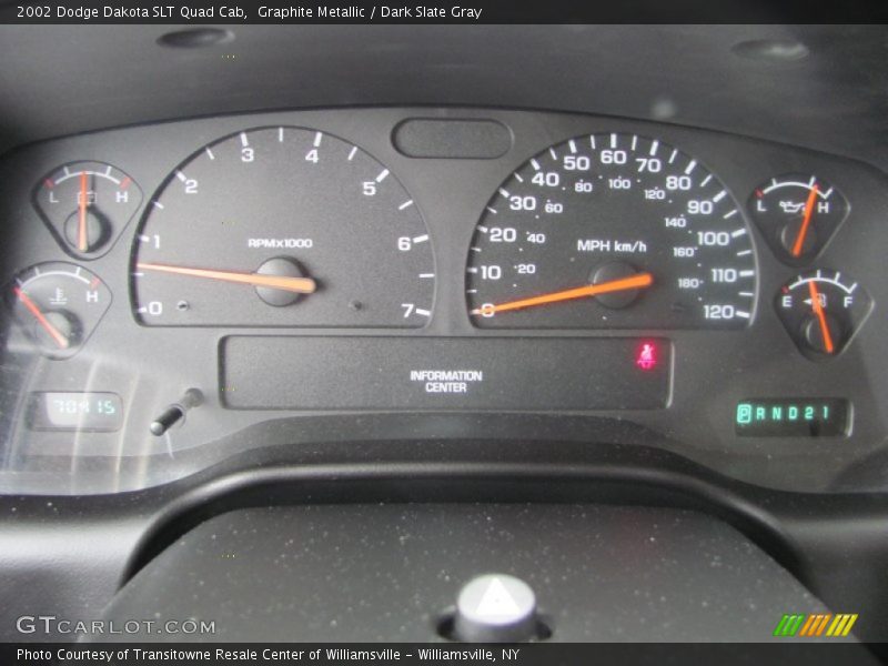  2002 Dakota SLT Quad Cab SLT Quad Cab Gauges