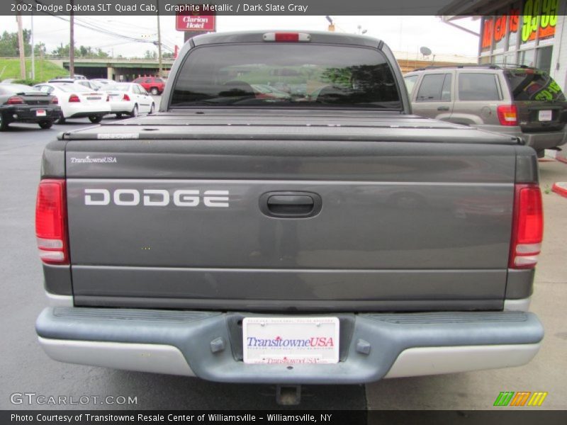Graphite Metallic / Dark Slate Gray 2002 Dodge Dakota SLT Quad Cab