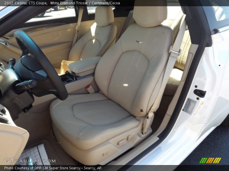 White Diamond Tricoat / Cashmere/Cocoa 2012 Cadillac CTS Coupe