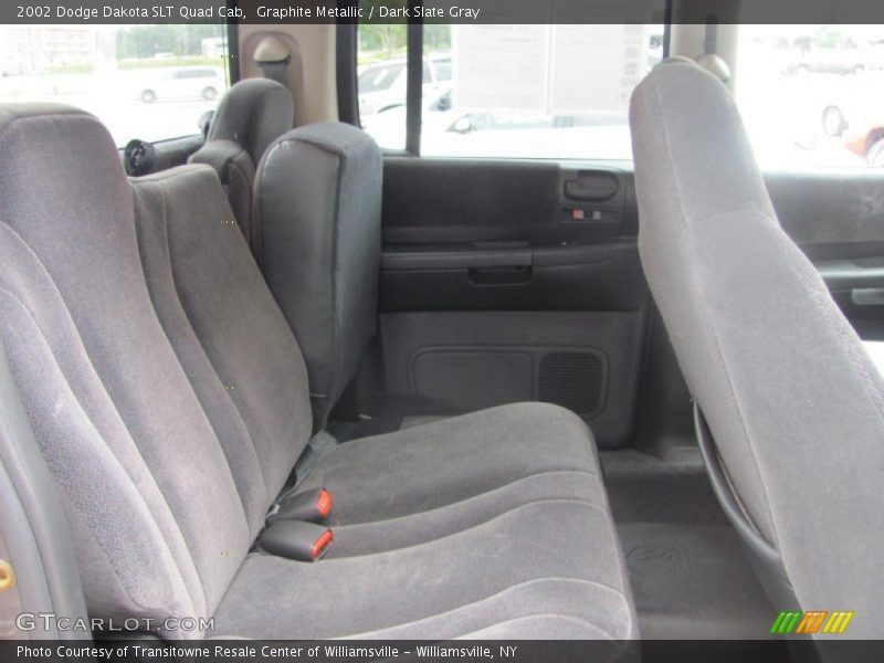 Graphite Metallic / Dark Slate Gray 2002 Dodge Dakota SLT Quad Cab