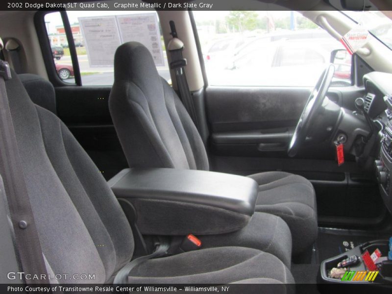 Graphite Metallic / Dark Slate Gray 2002 Dodge Dakota SLT Quad Cab