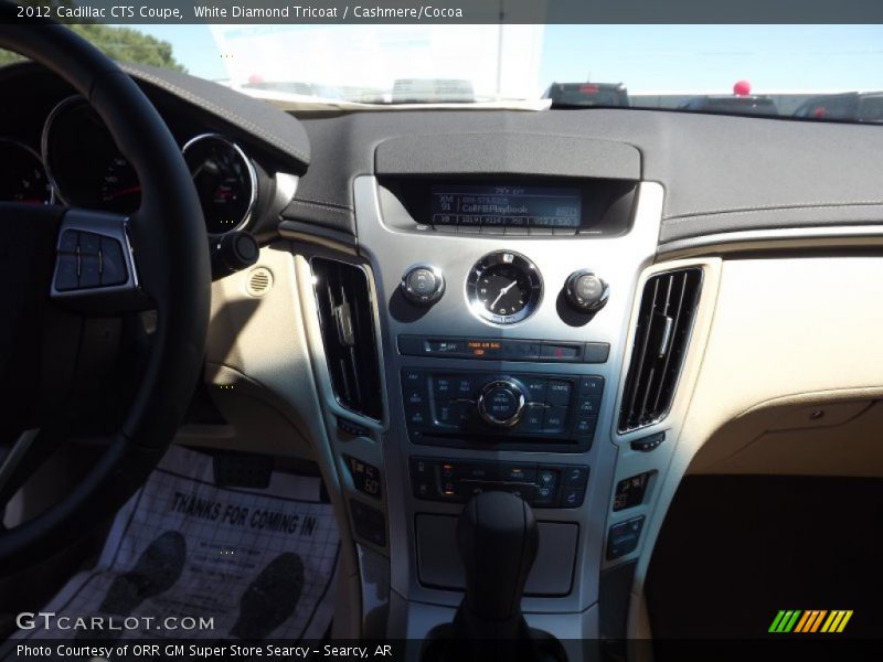 White Diamond Tricoat / Cashmere/Cocoa 2012 Cadillac CTS Coupe