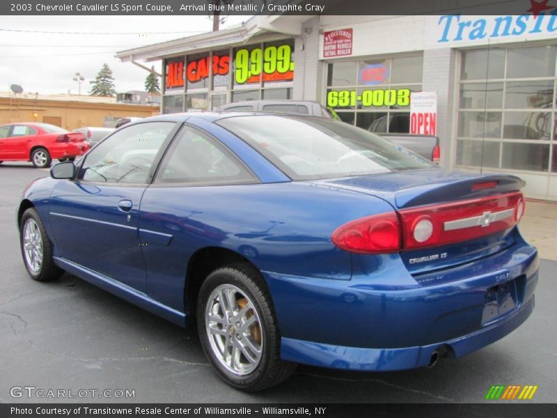 Arrival Blue Metallic / Graphite Gray 2003 Chevrolet Cavalier LS Sport Coupe