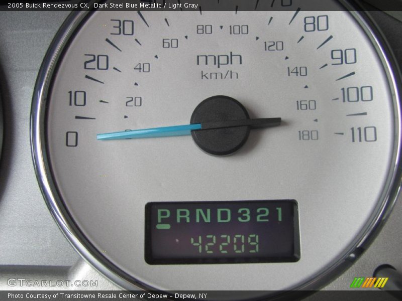 Dark Steel Blue Metallic / Light Gray 2005 Buick Rendezvous CX