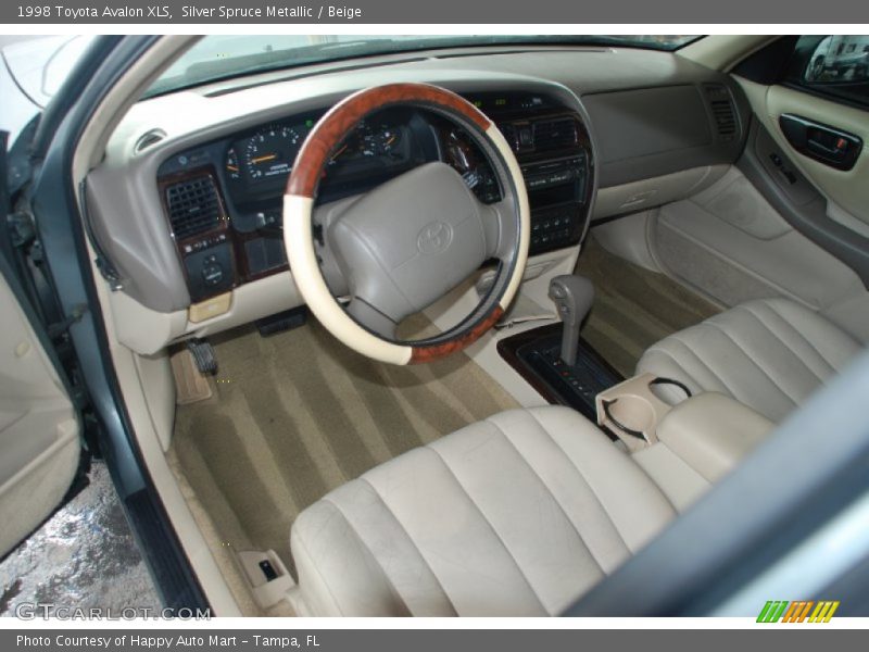 Silver Spruce Metallic / Beige 1998 Toyota Avalon XLS