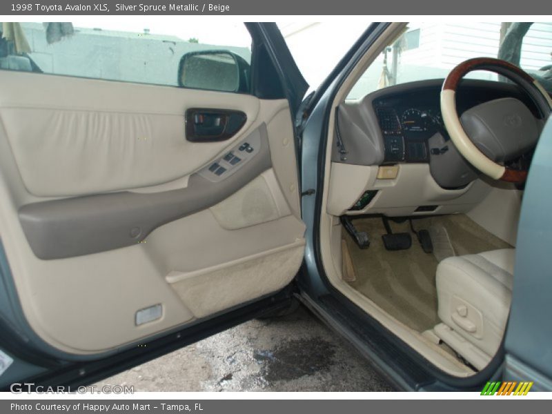 Silver Spruce Metallic / Beige 1998 Toyota Avalon XLS