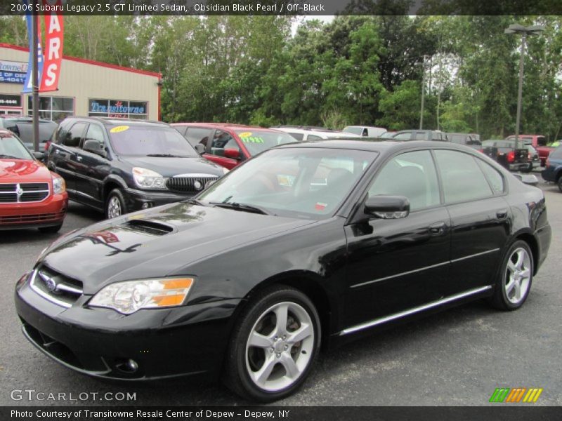 Obsidian Black Pearl / Off-Black 2006 Subaru Legacy 2.5 GT Limited Sedan