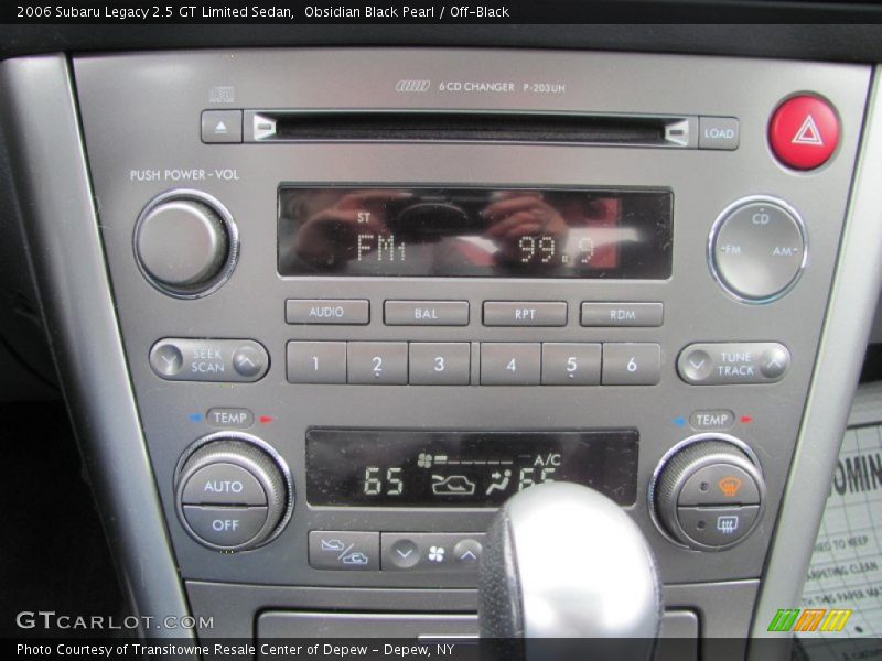 Obsidian Black Pearl / Off-Black 2006 Subaru Legacy 2.5 GT Limited Sedan