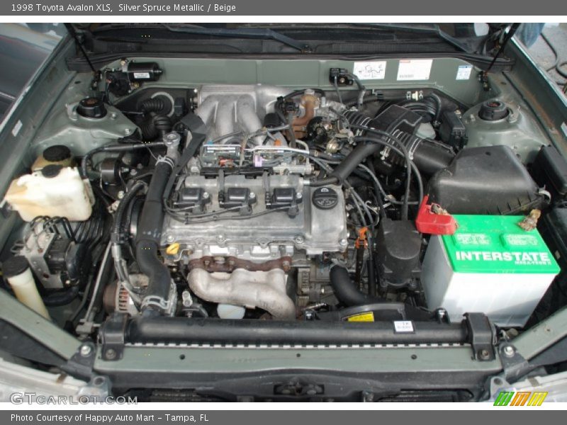 Silver Spruce Metallic / Beige 1998 Toyota Avalon XLS