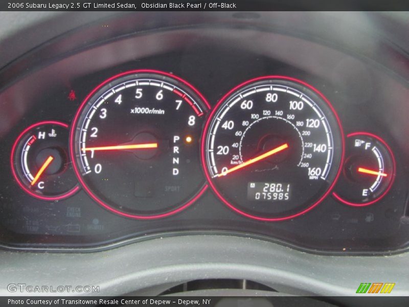 Obsidian Black Pearl / Off-Black 2006 Subaru Legacy 2.5 GT Limited Sedan