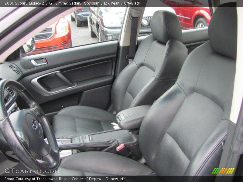 Obsidian Black Pearl / Off-Black 2006 Subaru Legacy 2.5 GT Limited Sedan