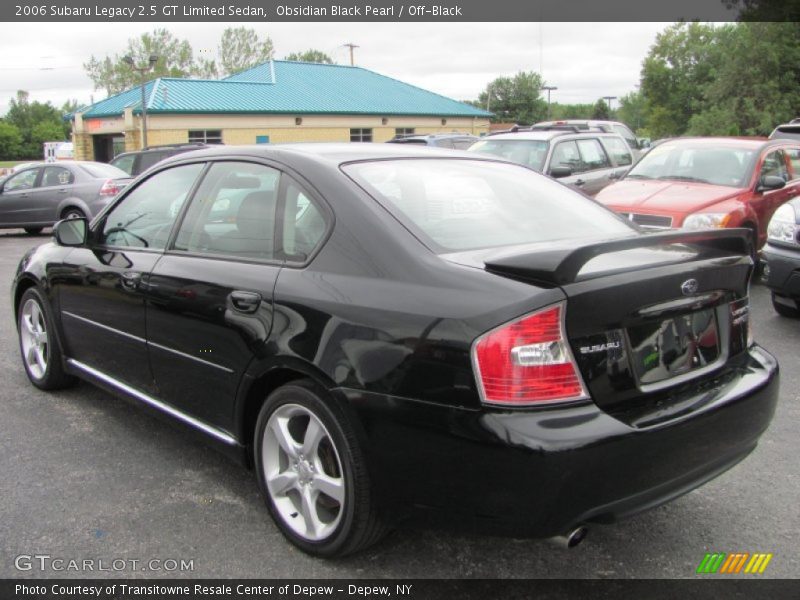 Obsidian Black Pearl / Off-Black 2006 Subaru Legacy 2.5 GT Limited Sedan