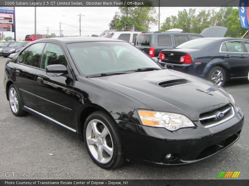 Obsidian Black Pearl / Off-Black 2006 Subaru Legacy 2.5 GT Limited Sedan